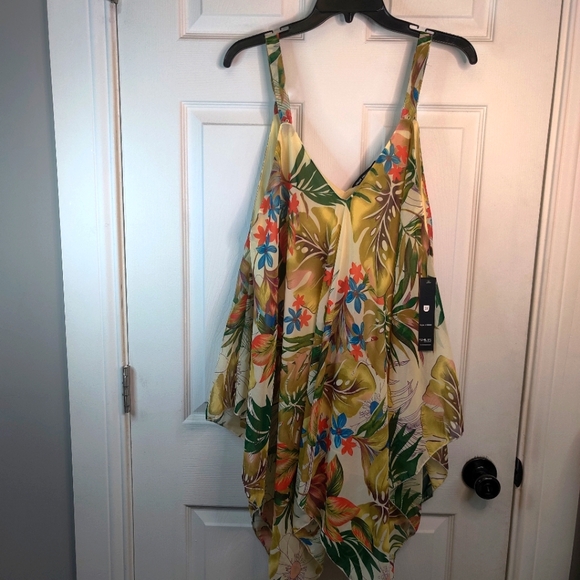 Unique Spectrum- NWOT Womens Tunic 3X Multicolored - Picture 1 of 7